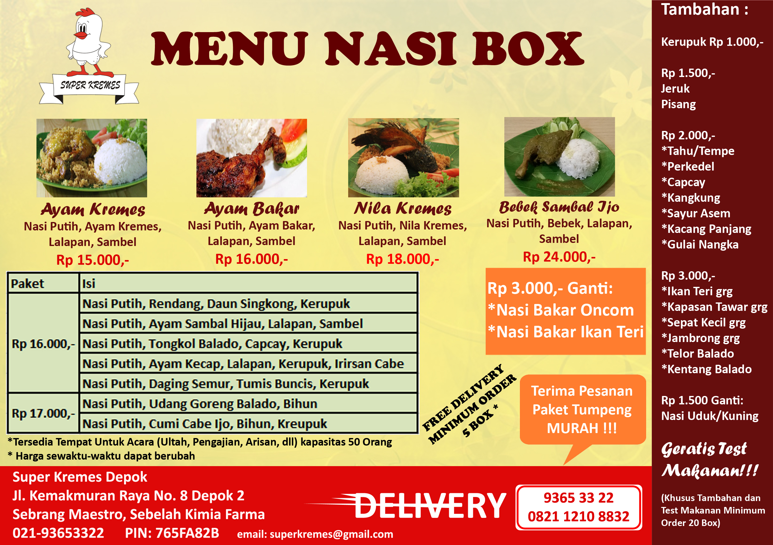 Contoh Brosur Nasi Box - Simak Gambar Berikut